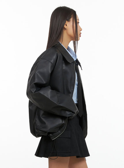 zip-up-oversize-leather-jacket-is427