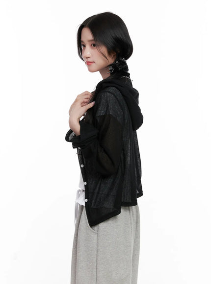 sheer-button-up-long-sleeve-zip-up-cl516