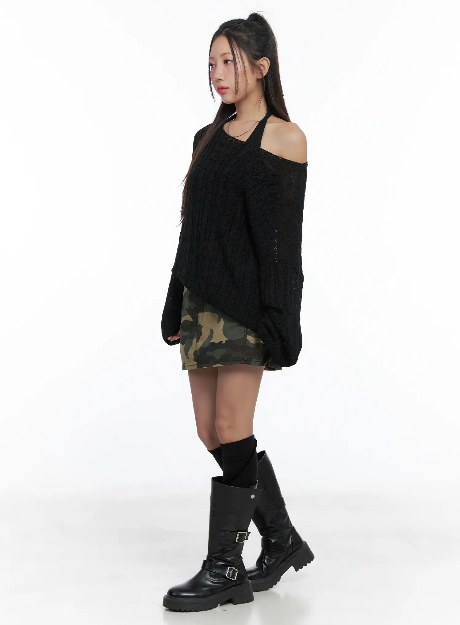 Loose Knit Long Sleeve Top CS502