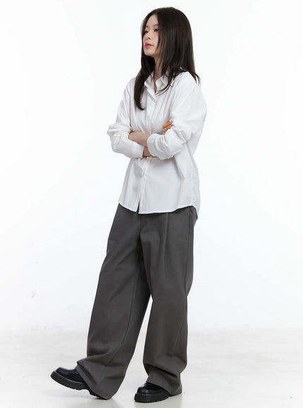 Classic Long Sleeve Button-Up Shirt CN519