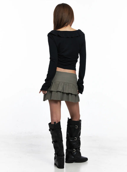 ribbed-layered-mini-skirt-co510
