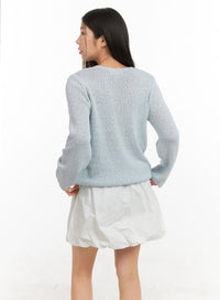 v-neck-sheer-sweater-oa429