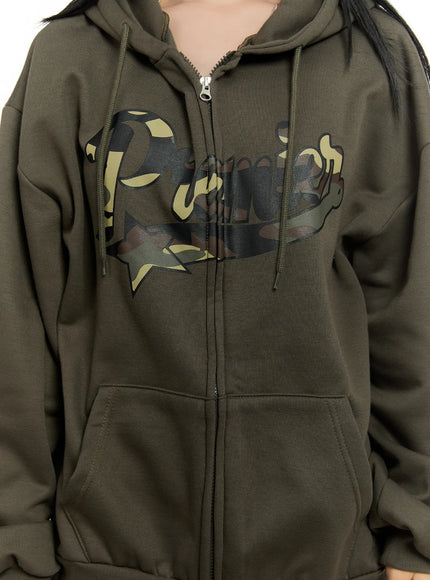 Oversized Lettering Hoodie CN505