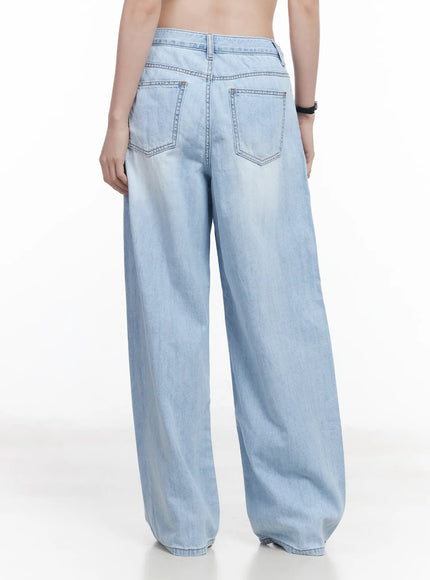 Anastasia Wide Leg Light Wash Jeans CA510