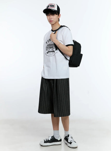 Men's Casual Two-Pocket Sling Bag IL529