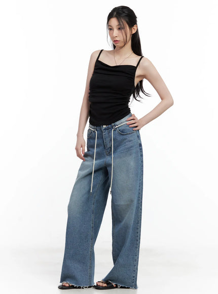 chaeyoung-drawstring-washed-wide-leg-jeans-cu530