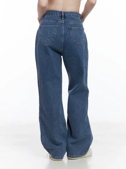 Ashlyn High-Waist Fleece-Lined Wide-Leg Jeans CJ507