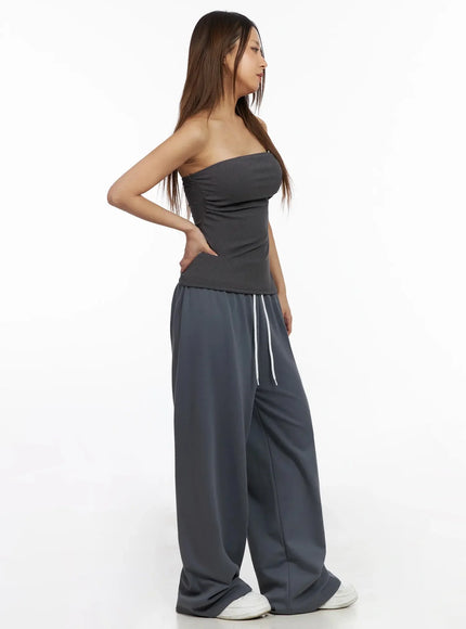 Ribbed Padded Tube Top IY504