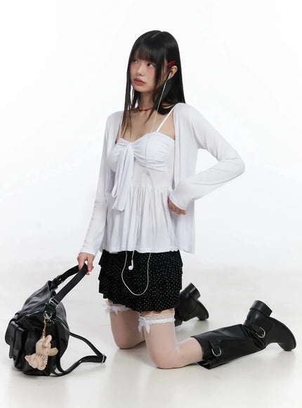 polka-dot-ruffle-mini-skirt-if505