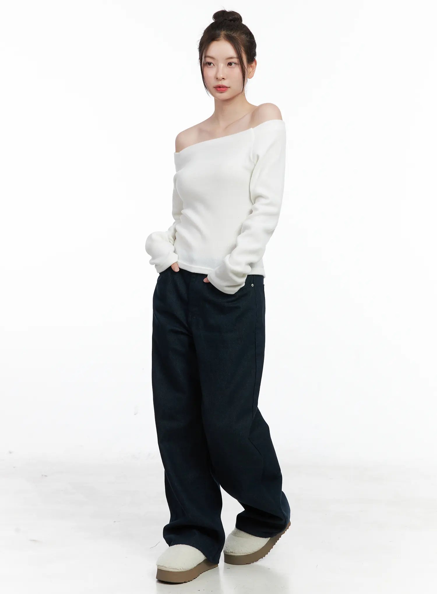 fleece-off-shoulder-long-sleeve-top-cn519