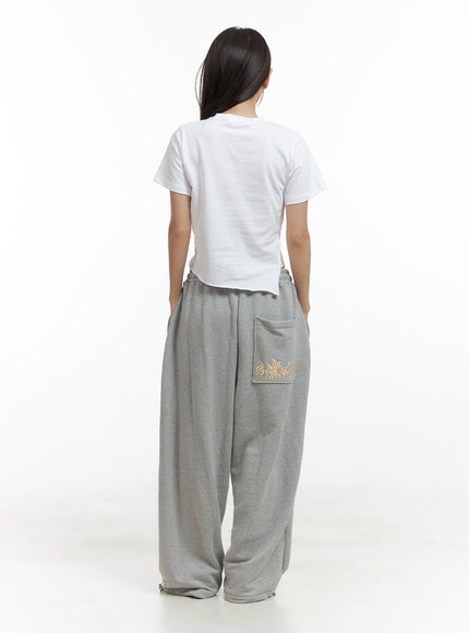 graphic-pocket-wide-sweatpants-cl417