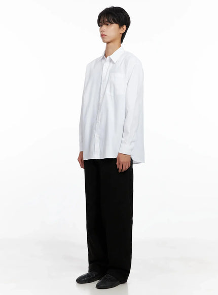 Men's Essential Button-Up Shirt IO517