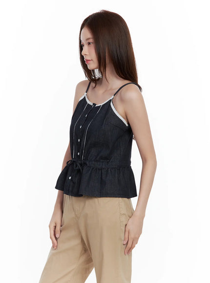 lace-detail-buttoned-tank