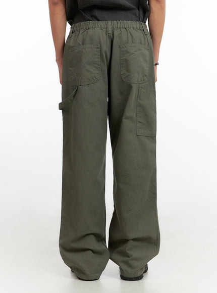 mens-wide-fit-cotton-pants-dark-green-ig402