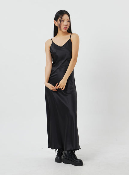 Satin Maxi Dress BF323