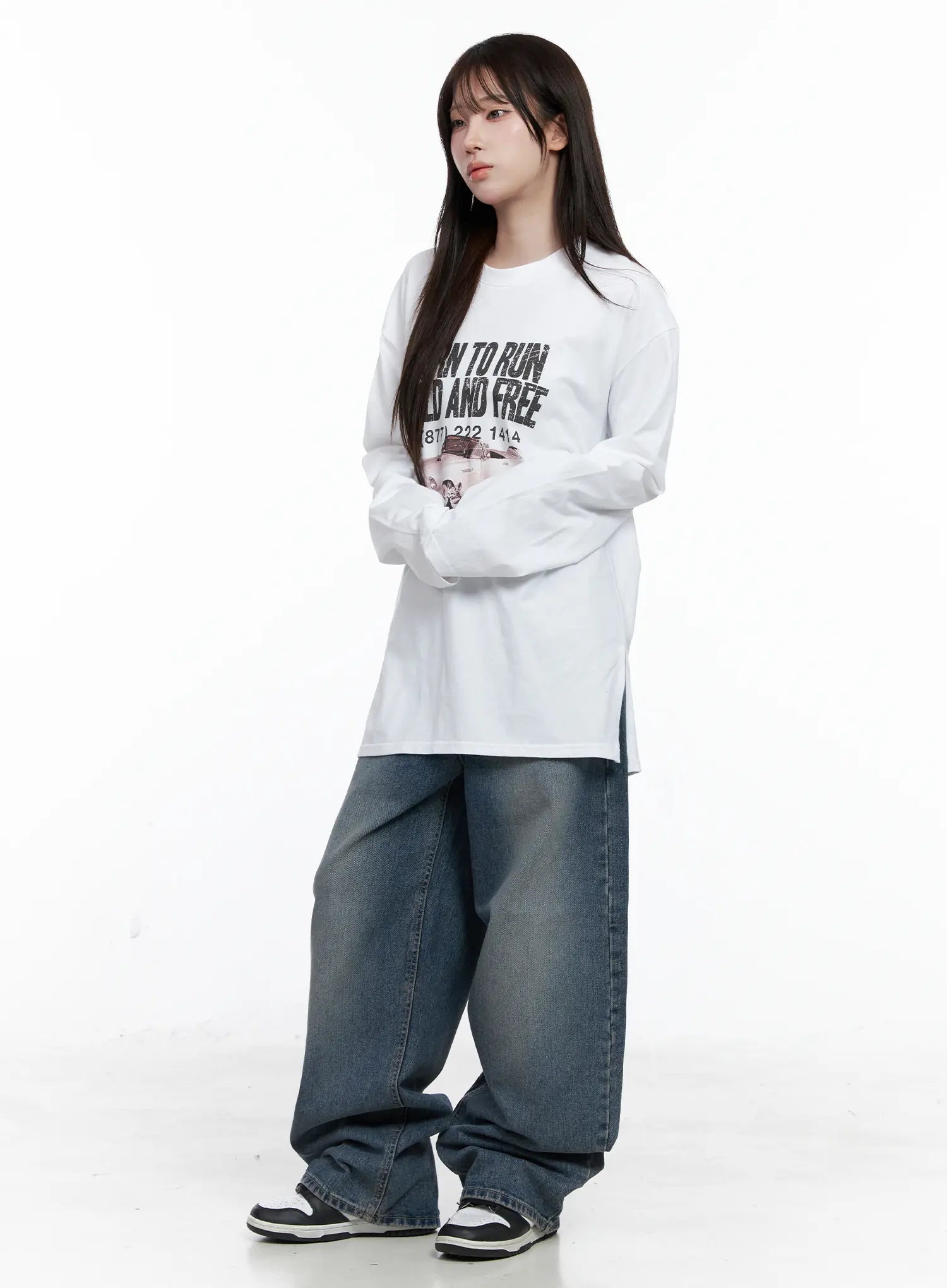 Laney Washed Wide-Leg Jeans CO520