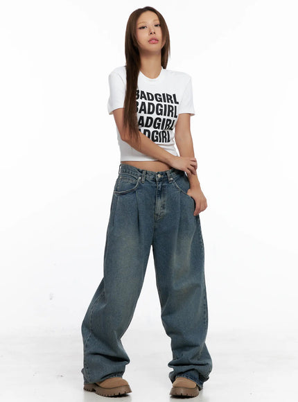 Badgirl Graphic Crop Top Tee CS524