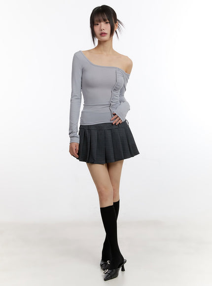 shirred-one-shoulder-long-sleeve-top-ca508