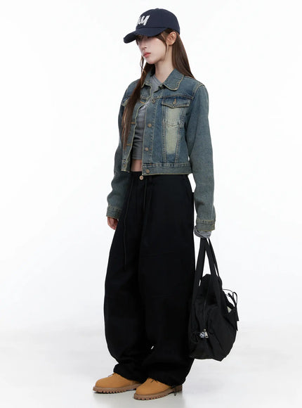 Vintage Retro Washed Denim Jacket CG529