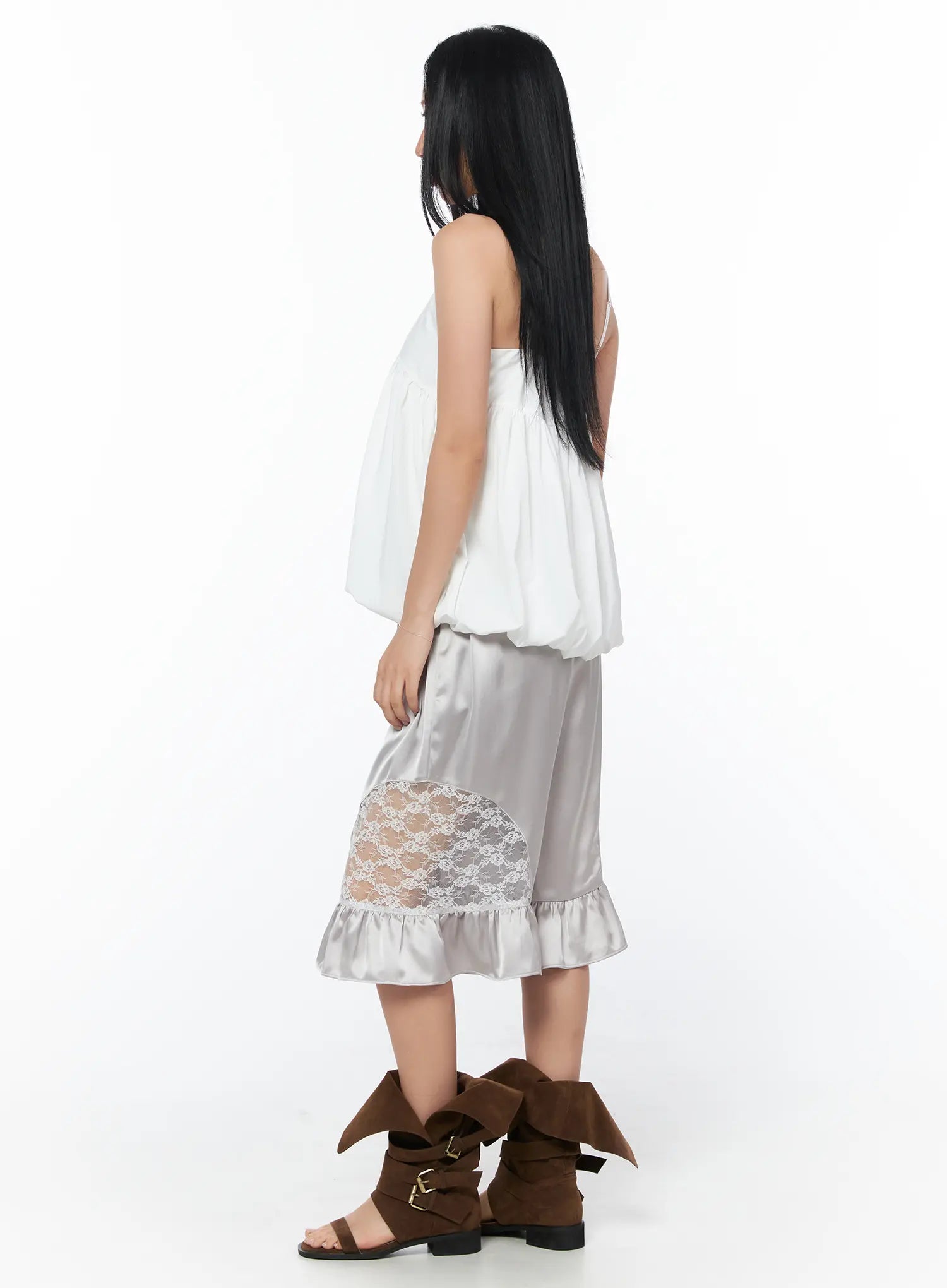 satin-ruffle-lace-shorts-cy512