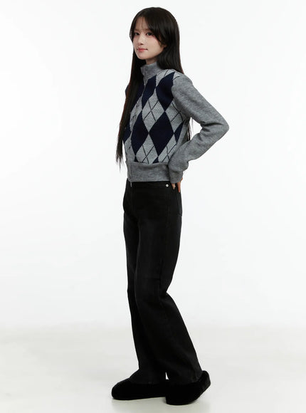 argyle-pattern-knit-zip-up-sweater-cd523