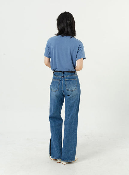 Side Slit Jeans OM308