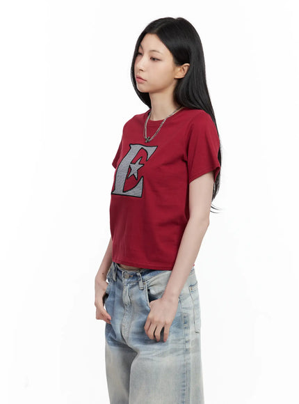 star-print-casual-tee-cl501