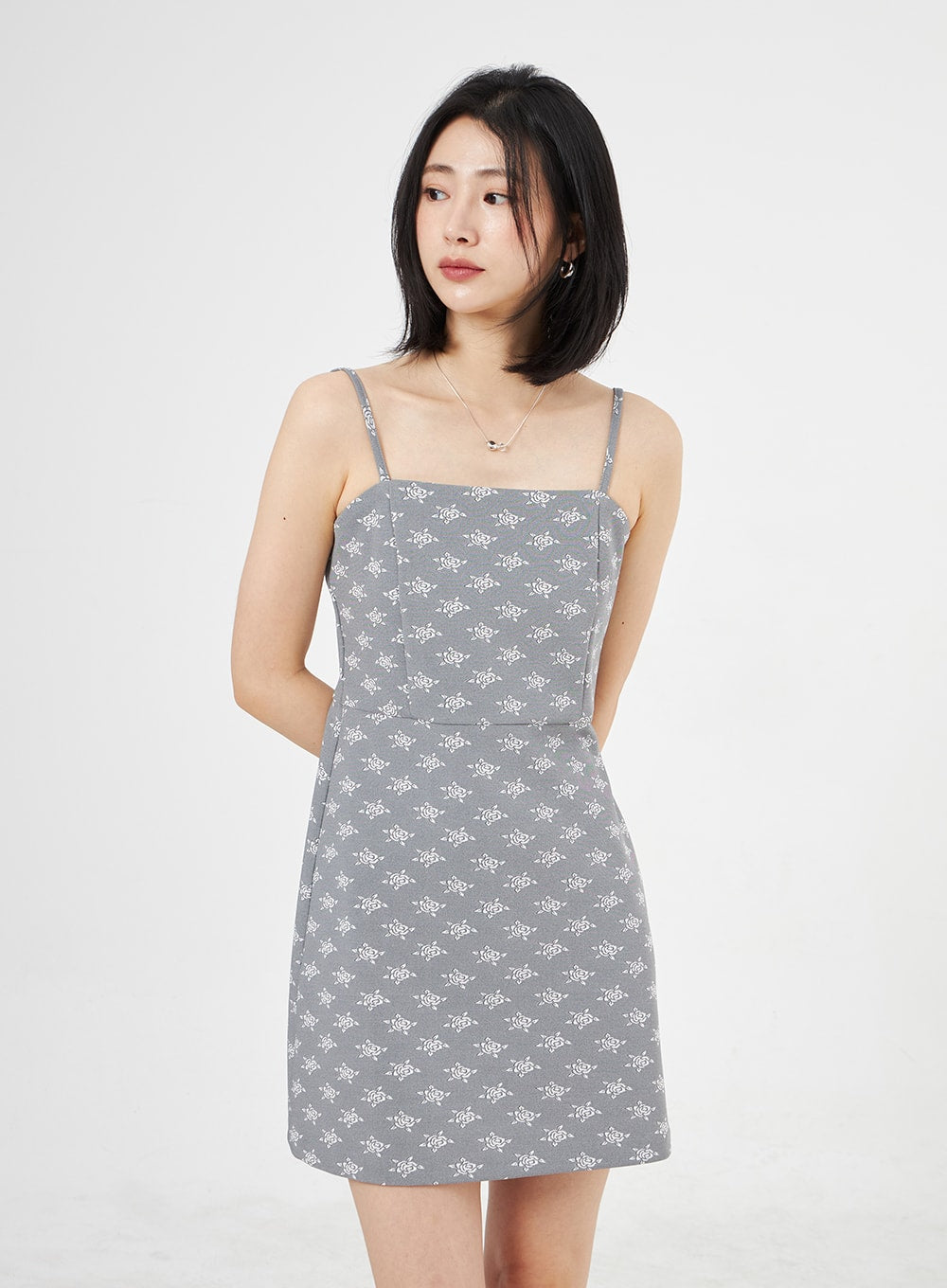 Rose Print Mini Dress OA310