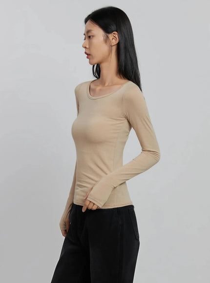 Basic Long Sleeve Top ID516