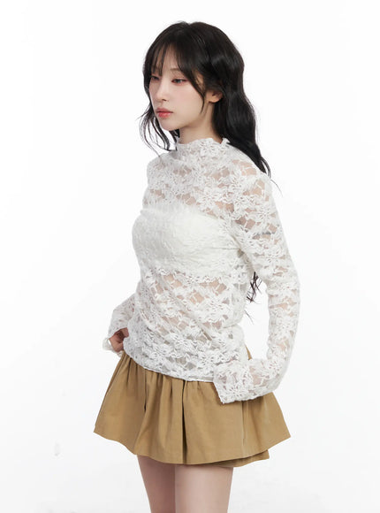 elegant-floral-lace-sheer-turtleneck-top-cj526