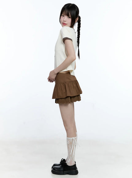 tiered-lace-hem-mini-skirt-cg511