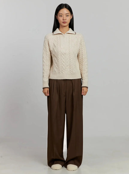 brown-pleated-slacks-ij505