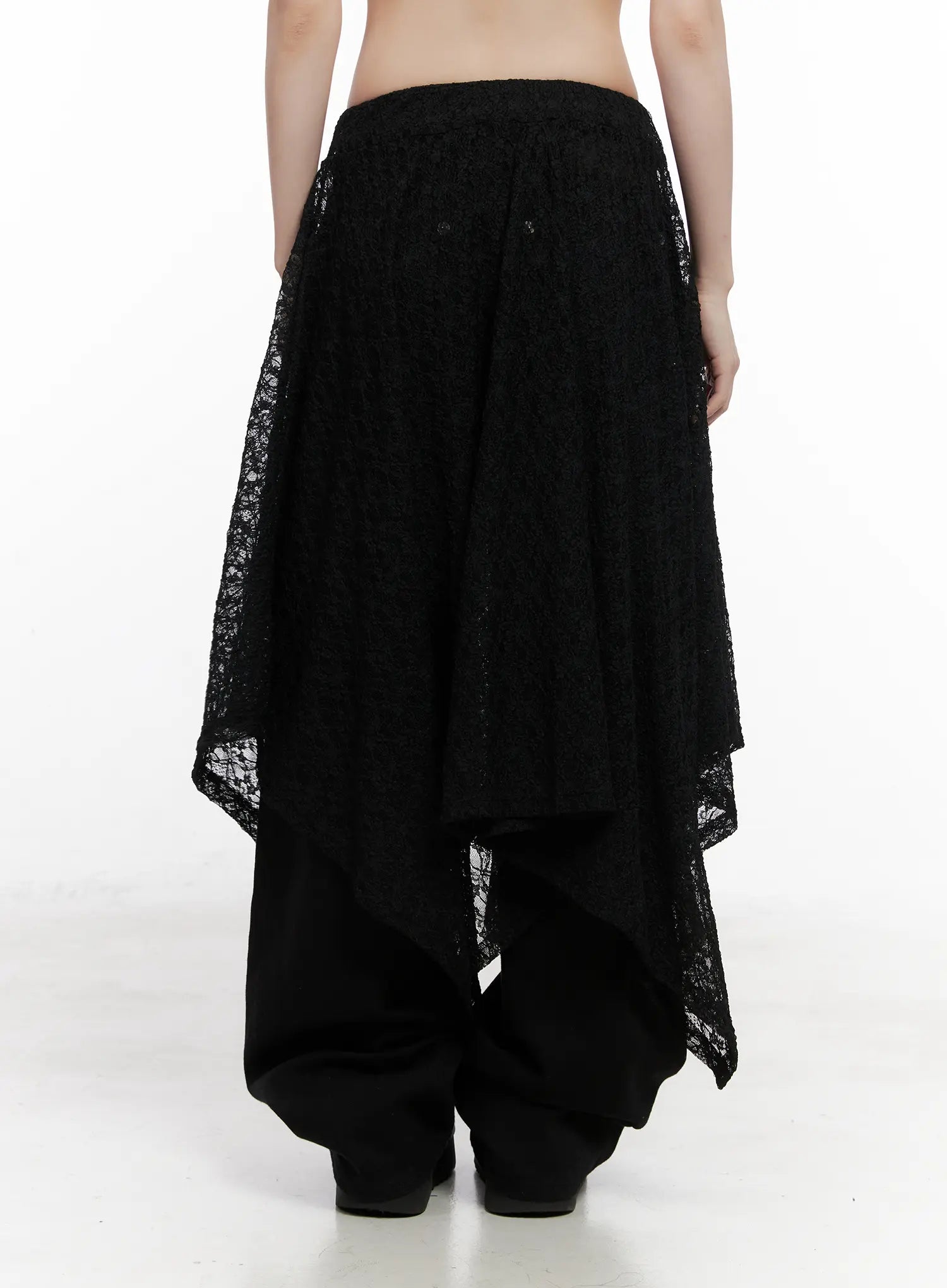 Layered Lace Maxi Skirt CN511