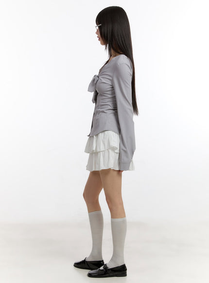 ribbon-tie-v-neck-blouse-top-ca509