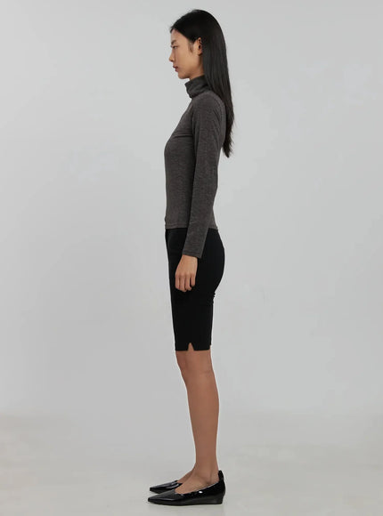 Long Sleeve Slim Turtleneck IJ509