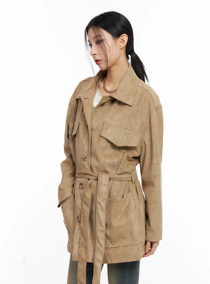 relaxed-suede-jacket-with-belt-cc1109