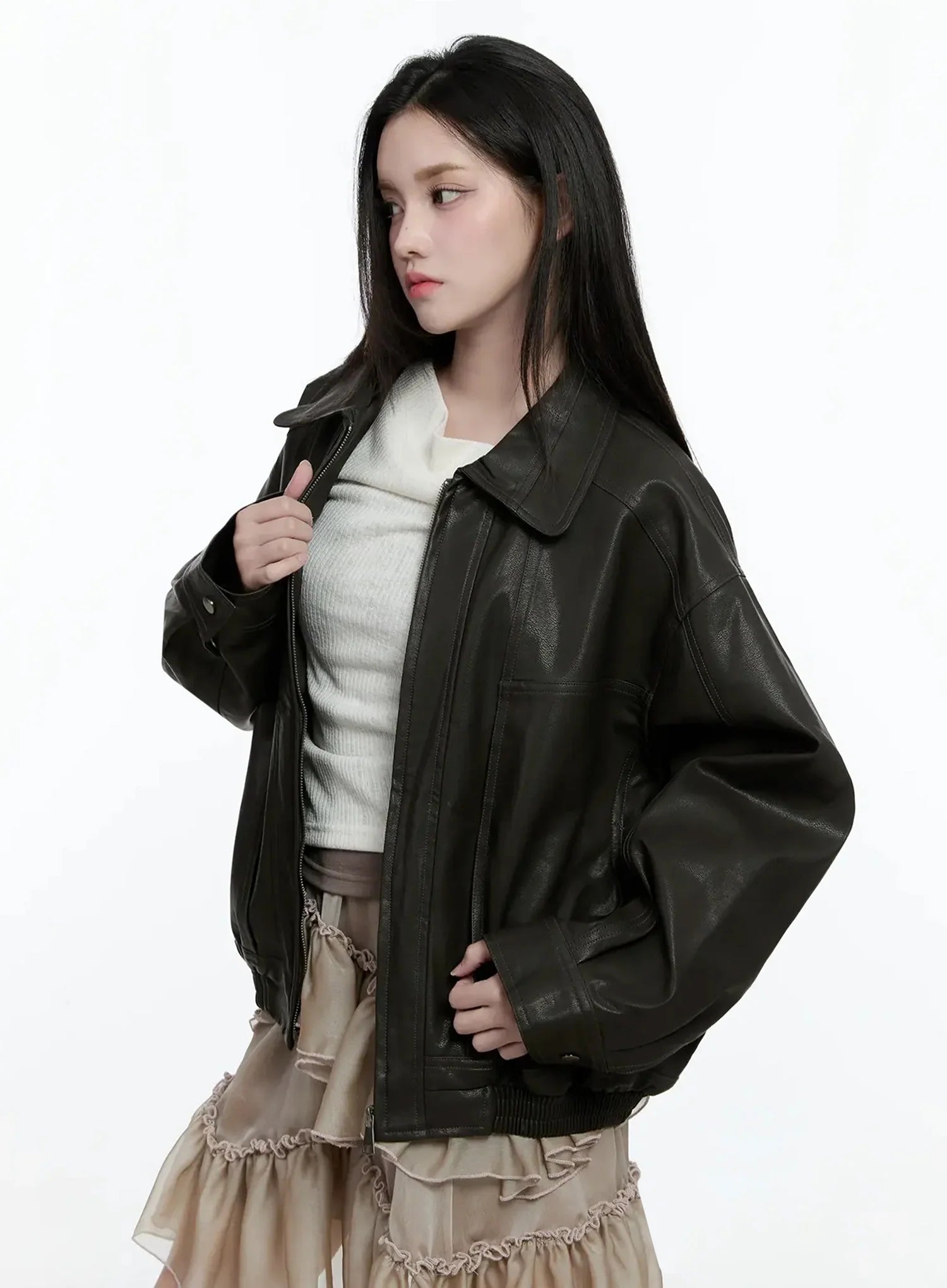 zippered-faux-leather-biker-style-jacket-io520