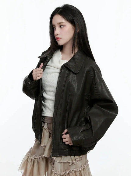 zippered-faux-leather-biker-style-jacket-io520