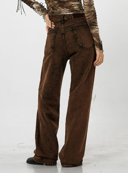 Washing Wide Jeans Unisex CS21