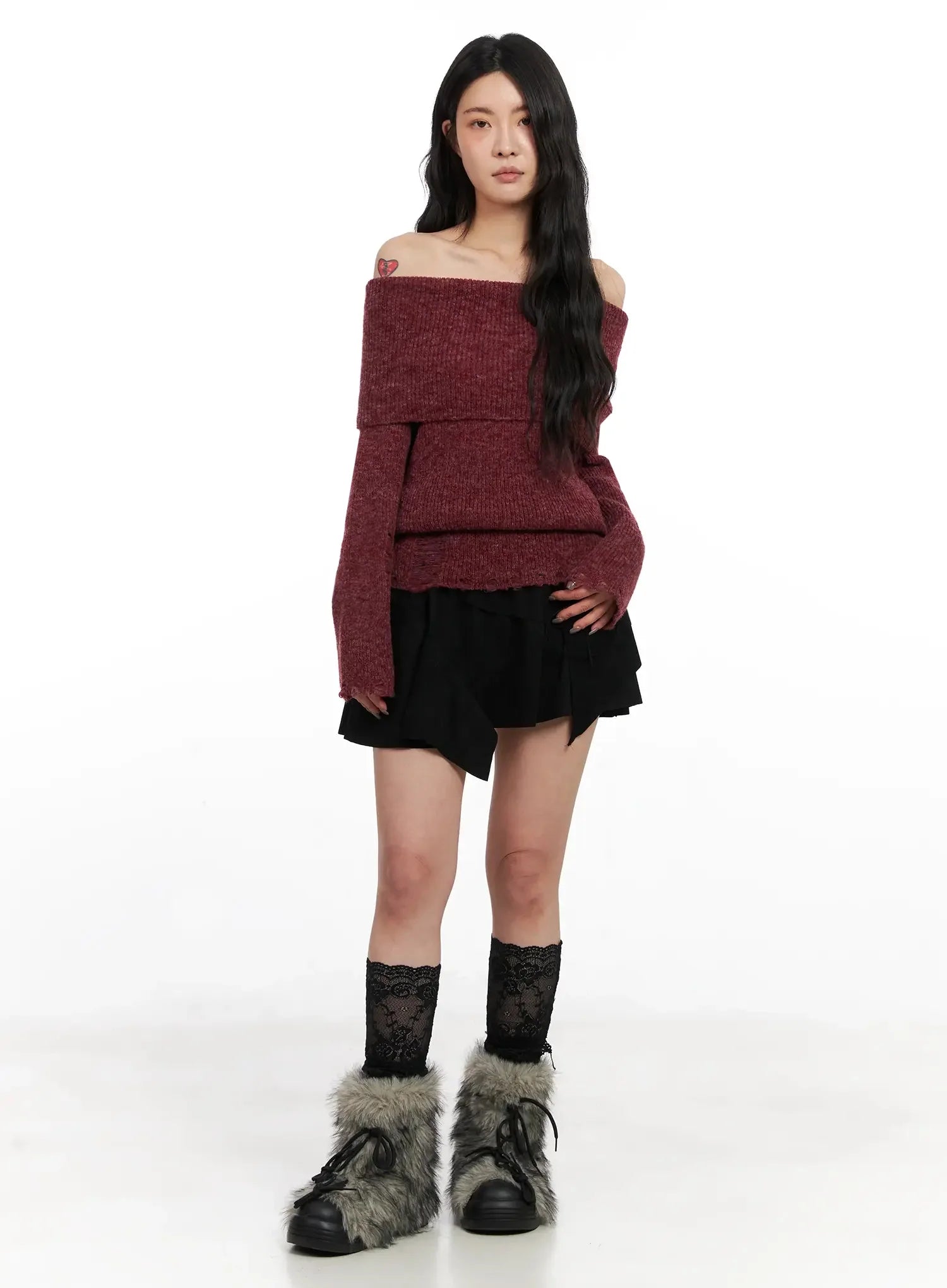 side-lace-up-ruffle-mini-skirt-in528