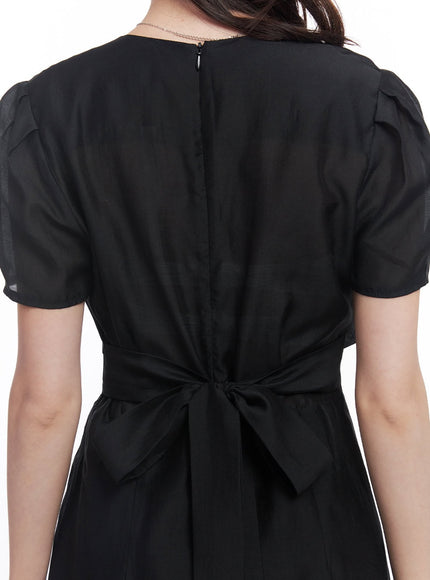 puff-sleeve-square-neck-midi-dress-cy519