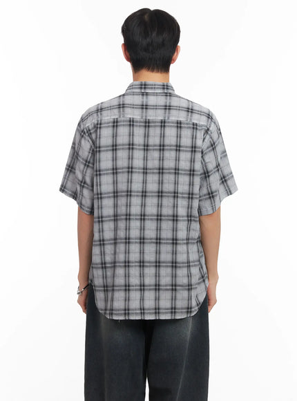 mens-short-sleeve-flannel-shirt-iu519