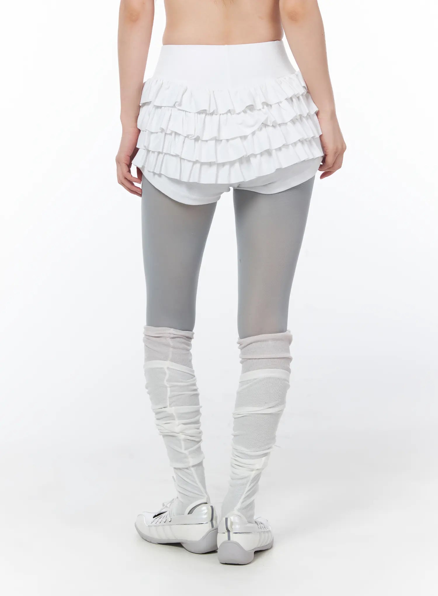 layered-ruffle-mini-skirt-cy508
