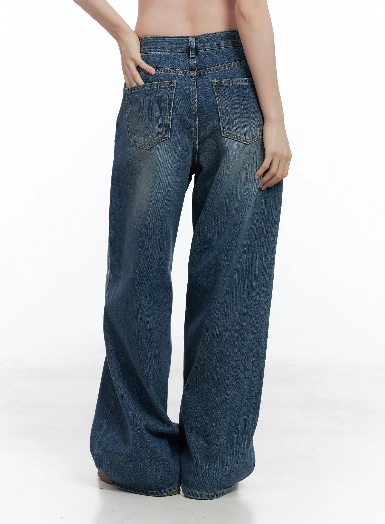 Elaine Casual Wide Leg Jeans CN519