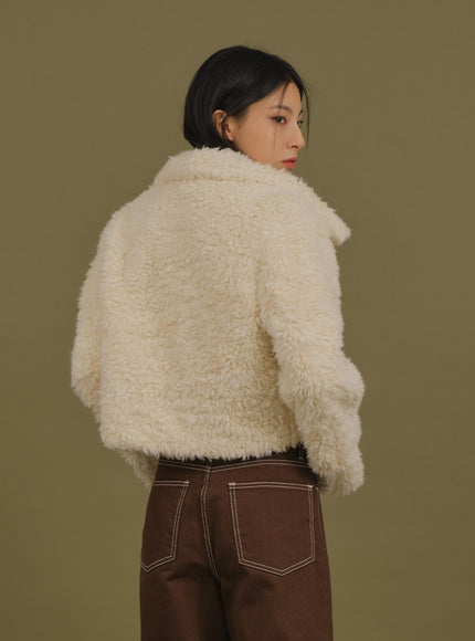 Faux Fur Cropped Jacket J6
