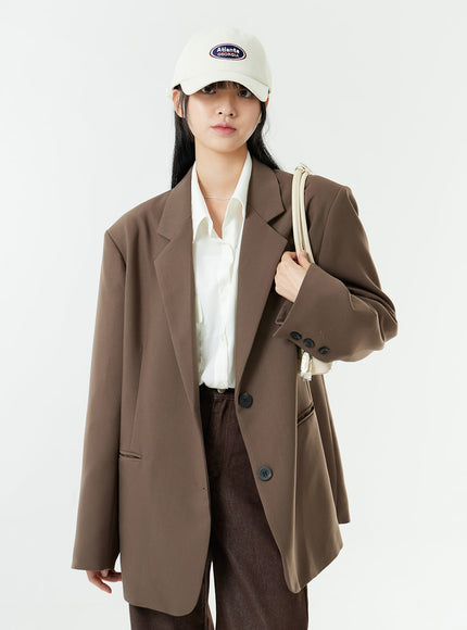 Washed Dark Brown Straight Fit Pants OG24