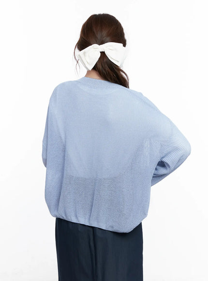 Sheer Loose-Fit Cardigan CG521