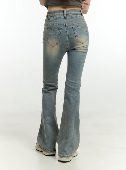 anna-double-button-bootcut-jeans-cg401