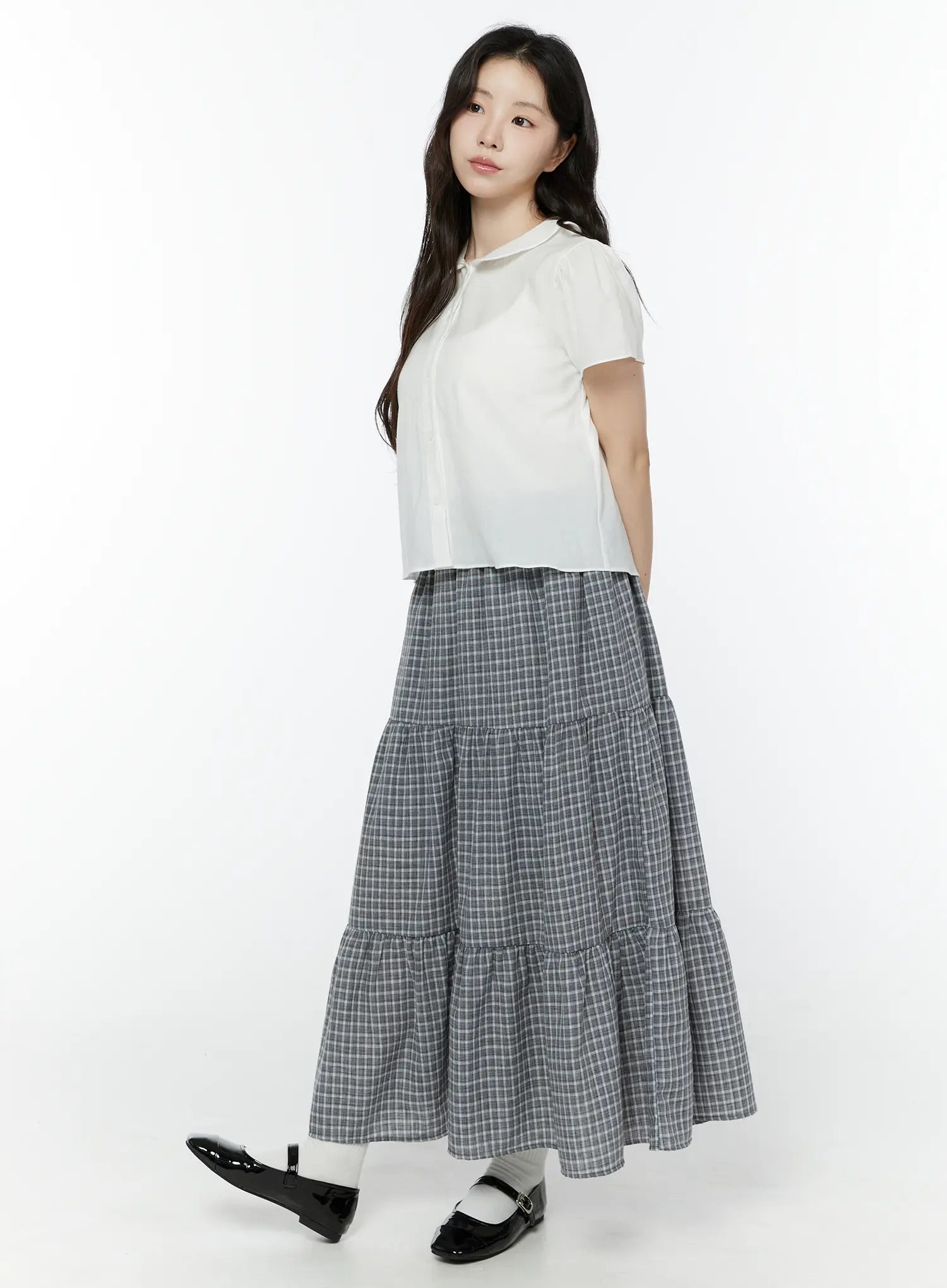 tiered-plaid-maxi-skirt-iy507