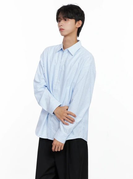 Men's Classic Striped Oxford Shirt IO516